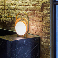 Lampe à poser LED design Metallic Rings & Light Disk | Marco Lucetti