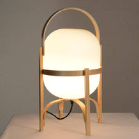 Lampe à poser LED en bois de style japonais | Marco Lucetti
