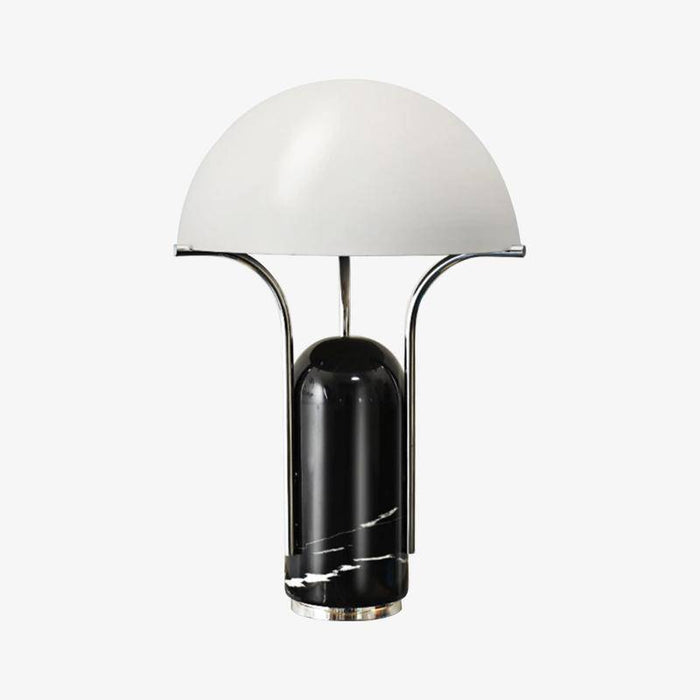 Lampe à poser LED en métal et marbre style Mushroom - Élégance Illuminée | Marco Lucetti