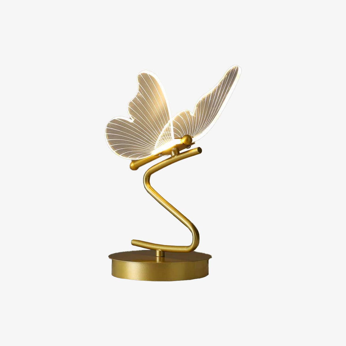Lampe à poser LED métallique Papillon | Marco Lucetti Chaude