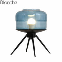 Lampe à poser LED Postmodern Glass Ball | Marco Lucetti Bleu