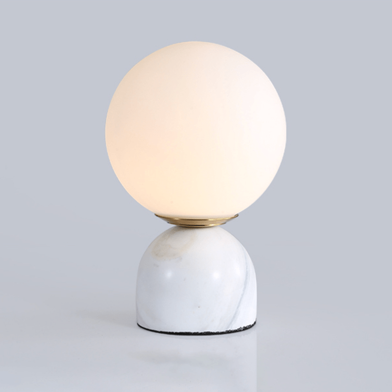 Lampe à poser moderne "Bailey Marble" | Marco Lucetti Blanc