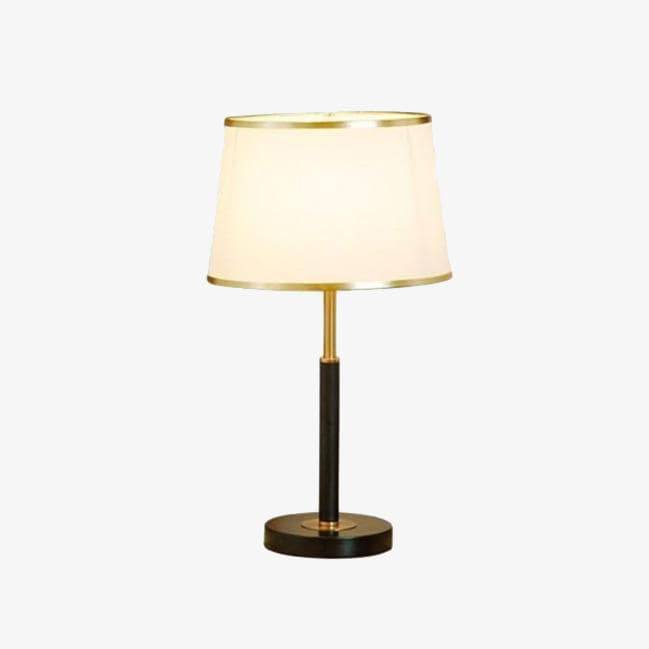 Lampe à poser moderne avec abat-jour doré LED
