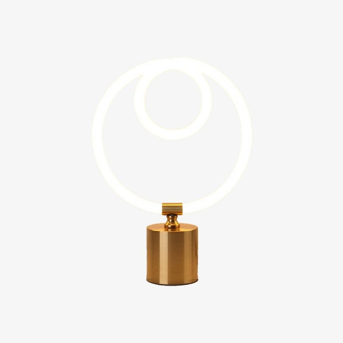 Lampe à poser LED moderne avec anneaux lumineux Severina