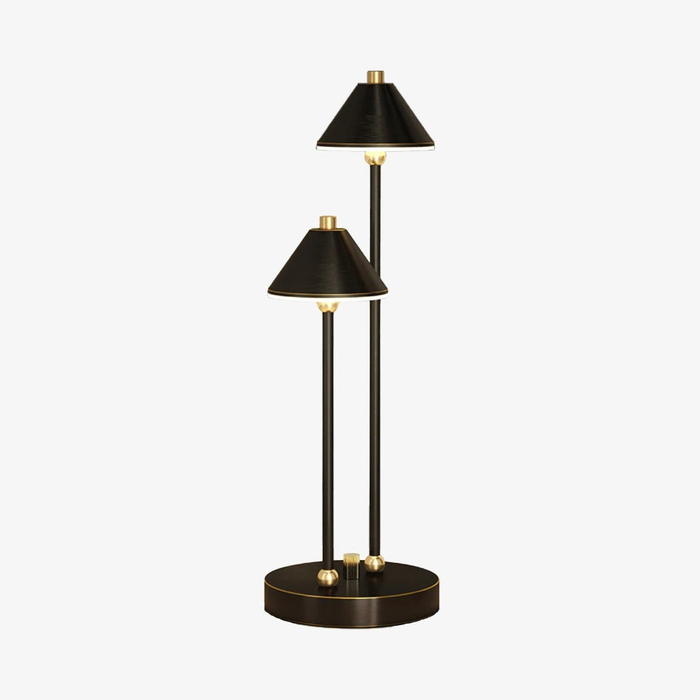 Lampe LED à double bras et abat-jour Irma