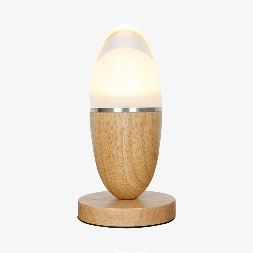 Lampe à poser LED en bois : Egg-Light