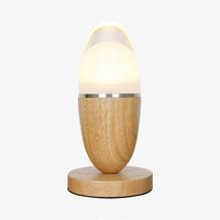 Lampe à poser LED en bois : Egg-Light