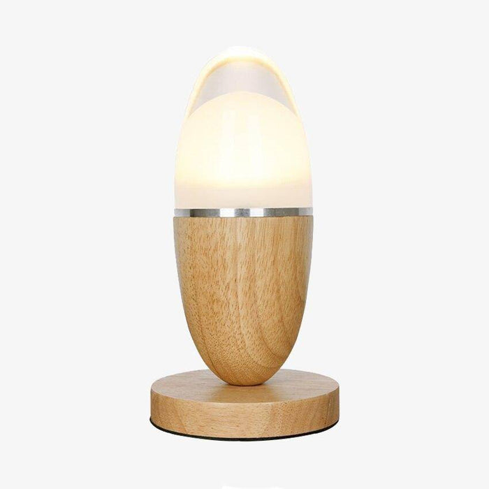 Lampe à poser LED en bois : Egg-Light