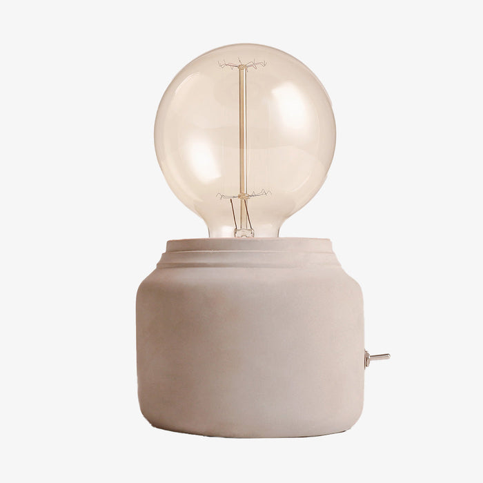 Lampe à poser stylée en ciment gris Lino