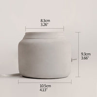 Lampe à poser stylée en ciment gris Lino | Marco Lucetti