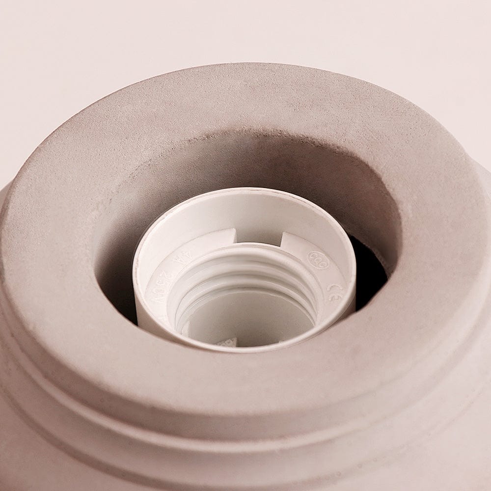 Lampe à poser stylée en ciment gris Lino | Marco Lucetti