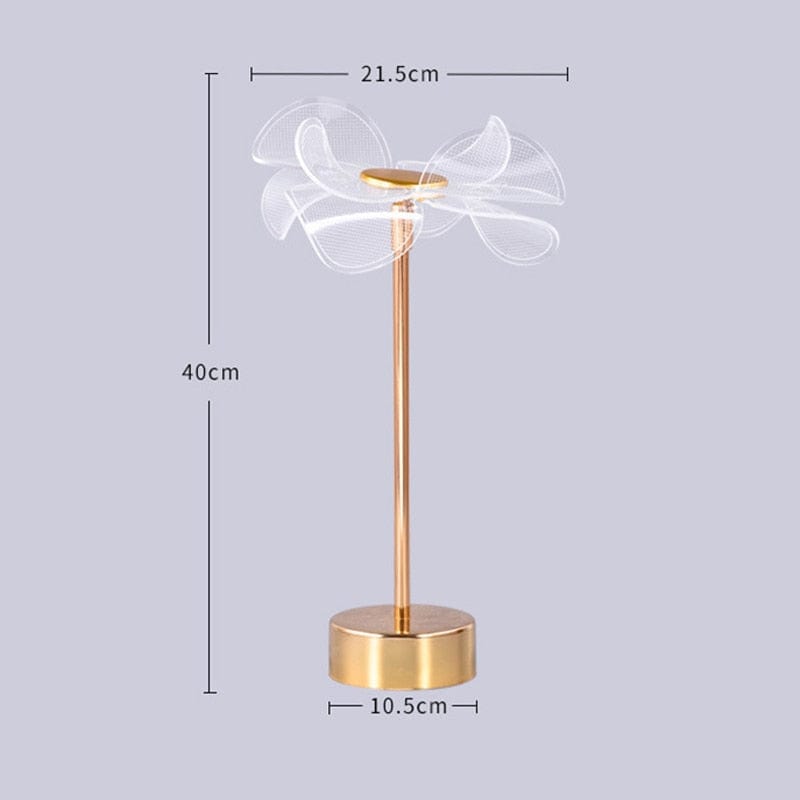 Lampe à poser vintage en métal doré Anila LED | Marco Lucetti D