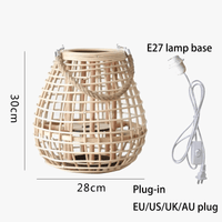 Lampe à vent en rotin avec pieds - Collection Breeze | Marco Lucetti