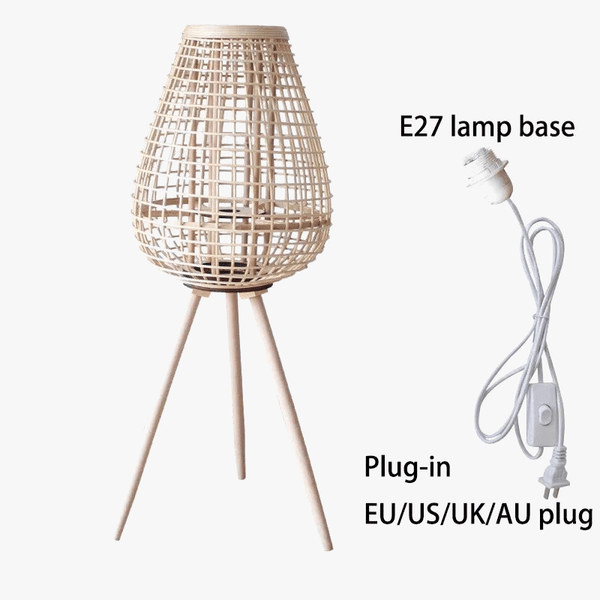 Lampe à vent en rotin avec pieds - Collection Breeze | Marco Lucetti