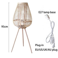 Lampe à vent en rotin avec pieds - Collection Breeze | Marco Lucetti B Prise E27 L