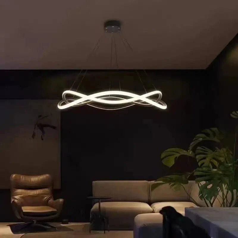 Lampe annulaire LED moderne en aluminium doré Fulight | Marco Lucetti