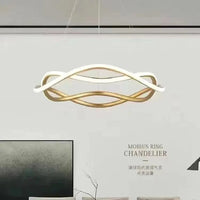 Lampe annulaire LED moderne en aluminium doré Fulight | Marco Lucetti