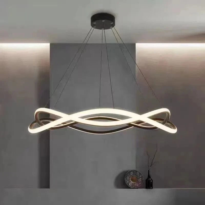 Lampe annulaire LED moderne en aluminium doré Fulight | Marco Lucetti