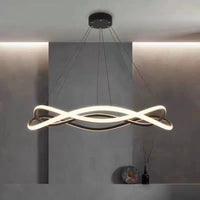 Lampe annulaire LED moderne en aluminium doré Fulight | Marco Lucetti