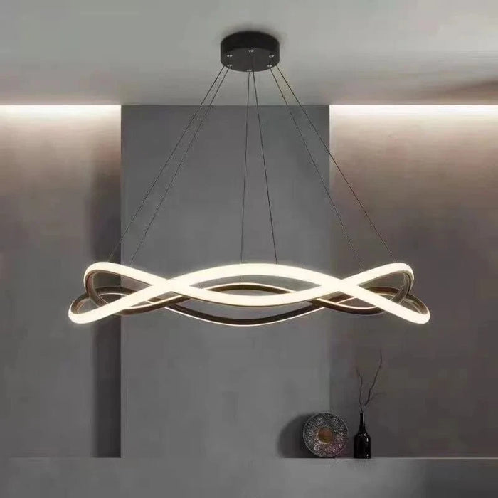 Lampe annulaire LED moderne en aluminium doré Fulight | Marco Lucetti