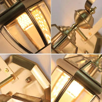 Lampe Applique Extérieure Villa Luxe Rétro Or Cuivre | Marco Lucetti