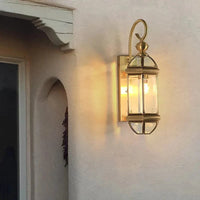 Lampe Applique Extérieure Villa Luxe Rétro Or Cuivre | Marco Lucetti