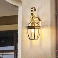 Lampe Applique Extérieure Villa Luxe Rétro Or Cuivre | Marco Lucetti