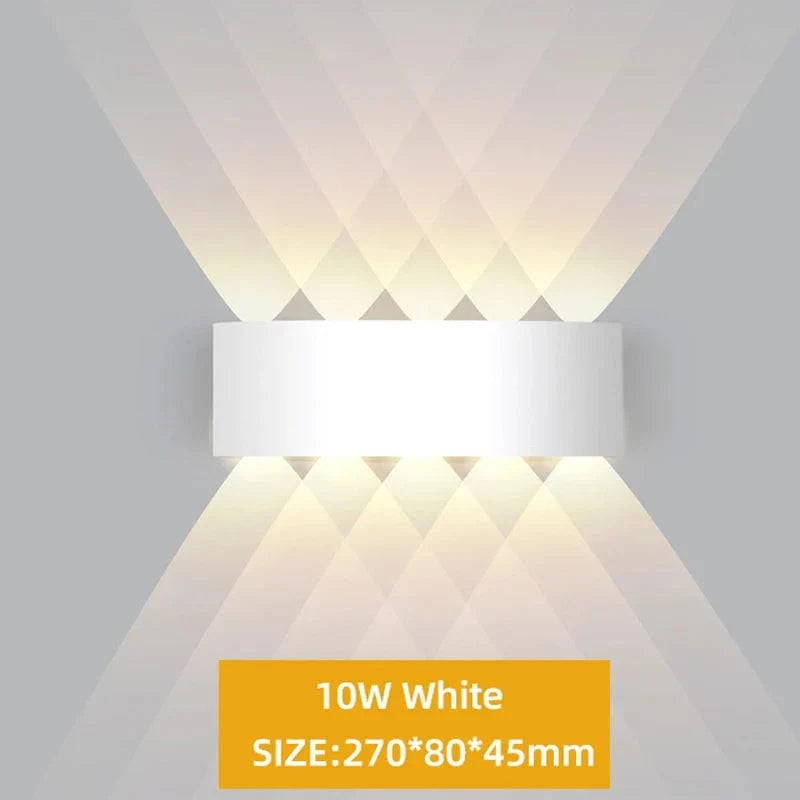 Lampe Applique Murale LED Extérieure Étanche | Marco Lucetti Blanc 10W / CHINE / Lumière chaude 3000K | Alliage d&#39;aluminium imperméable