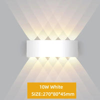 Lampe Applique Murale LED Extérieure Étanche | Marco Lucetti Blanc 10W / CHINE / Lumière chaude 3000K | Alliage d&#39;aluminium imperméable