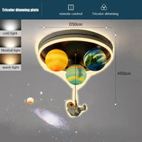  Lampe Astronaute Plafonnier LED pour Chambre d'Enfants | Marco Lucetti H50cm P50cm / Changeable