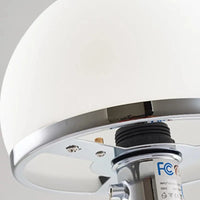 Lampe Bauhaus blanche design danois nordique pour la chambre ou le salon | Marco Lucetti Dia18cm H36cm