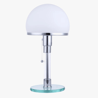 Lampe Bauhaus blanche design danois nordique pour la chambre ou le salon | Marco Lucetti Dia18cm H36cm