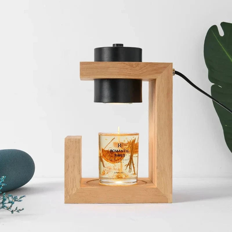 Lampe Bois Nordique pour Aromathérapie & Chauffe-Bougie | Marco Lucetti