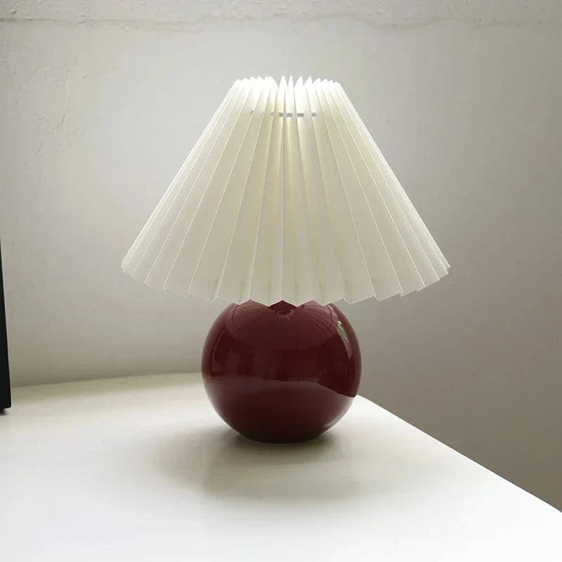 Lampe Bois Rotin: Design Moderne avec LED | Marco Lucetti Blanc et rouge