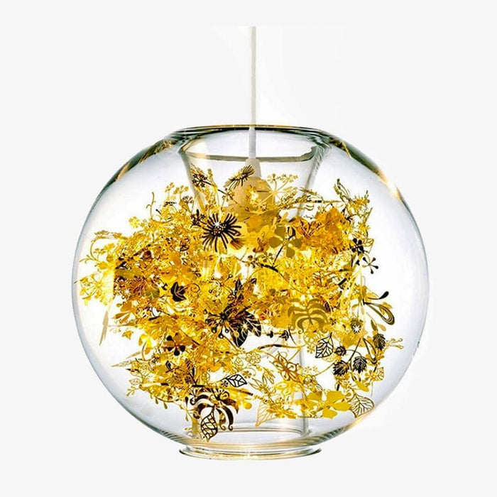 Lampe Boule Glass Leaves | Marco Lucetti