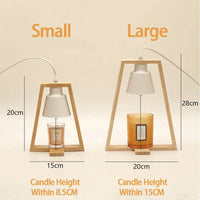 Lampe chauffe-bougie Scandinave Nordic Wood 110/230V | Marco Lucetti