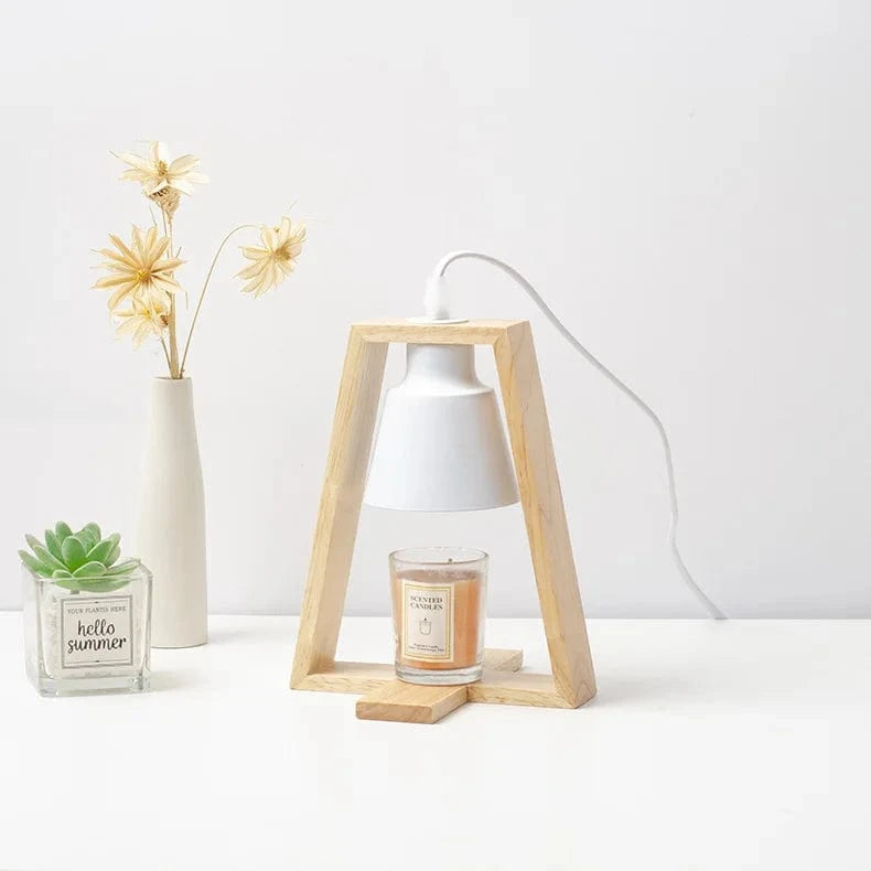 Lampe chauffe-bougie Scandinave Nordic Wood 110/230V | Marco Lucetti