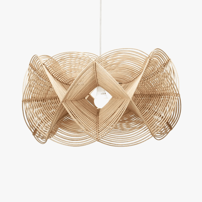 Lampe créative en rotin minimaliste, artisanale et design | Marco Lucetti