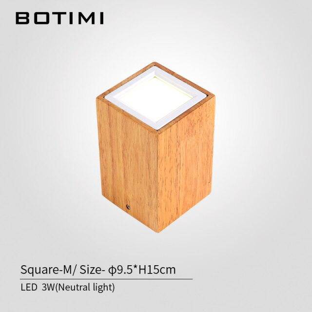 Lampe Cube en Bois LED Loft | Marco Lucetti Cube / M / Naturelle