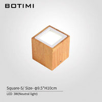 Lampe Cube en Bois LED Loft | Marco Lucetti Cube / S / Naturelle