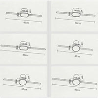 Lampe d'Applique Murale LED Moderne 60CM Miroir Lumineux À Bande Longue - Base Carrée  | Marco Lucetti