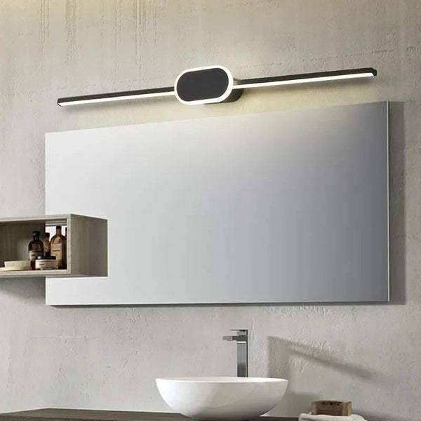 Lampe d'Applique Murale LED Moderne 60CM Miroir Lumineux À Bande Longue - Base Carrée  | Marco Lucetti