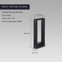 Lampe d'éclairage LED10W pour pelouse en alliage d'aluminium - Style chinois | Marco Lucetti Lumière naturelle / Assise au sol 40 cm