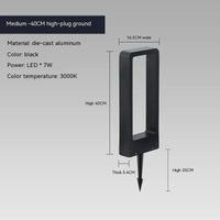 Lampe d'éclairage LED10W pour pelouse en alliage d'aluminium - Style chinois | Marco Lucetti Lumière naturelle / Prise de terre 40cm