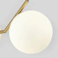 Lampe de applique murale LED boule de verre postmoderne - Élégance Luxe Gold | Marco Lucetti