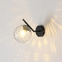 Lampe de applique murale LED boule de verre postmoderne - Élégance Luxe Gold | Marco Lucetti