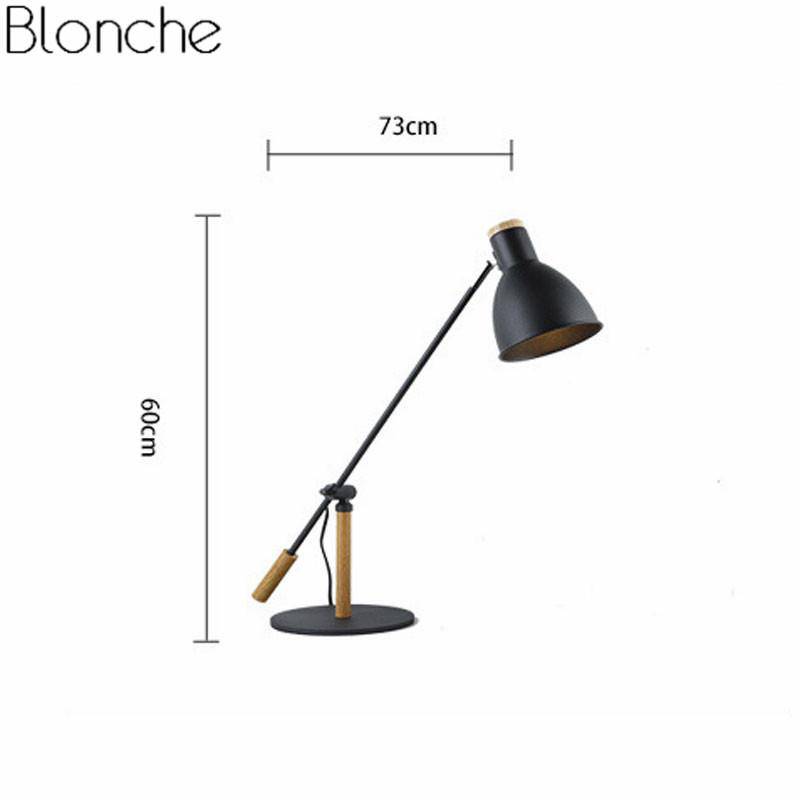 Lampe de bureau à LED ajustable, design métal et bois | Marco Lucetti