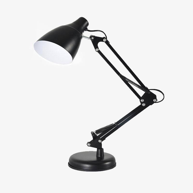 Lampe de bureau ajustable en métal - Luminosité idéale | Marco Lucetti Noir