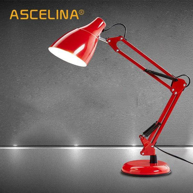 Lampe de bureau ajustable en métal - Luminosité idéale | Marco Lucetti Rouge