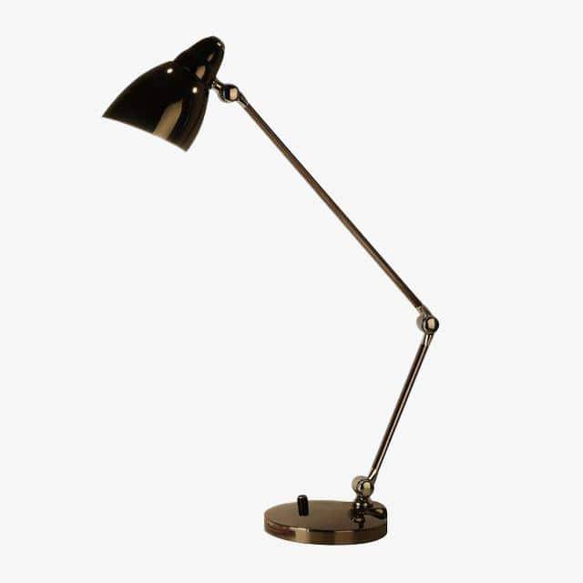 Lampe de bureau chromée à LED Botimi | Marco Lucetti Noir